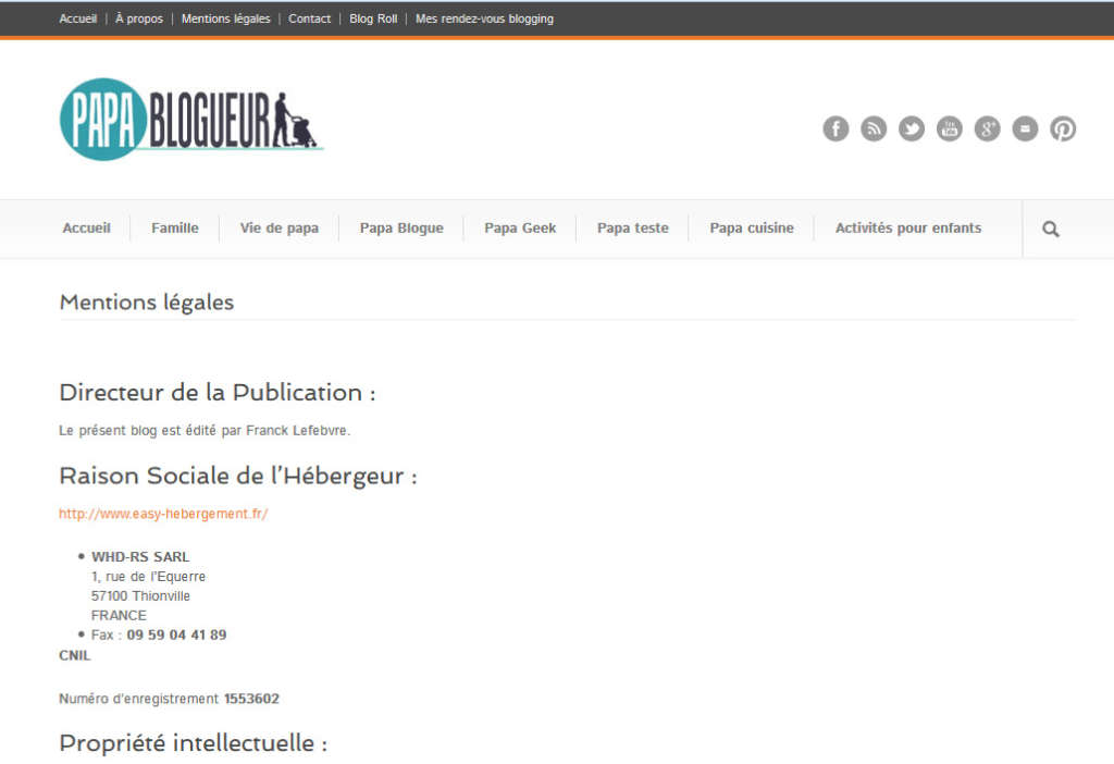 Mentions légales