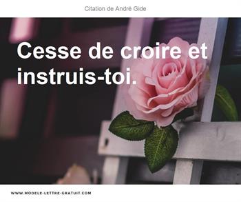 Citation-quiz : instruis-toi ! (André Gide)