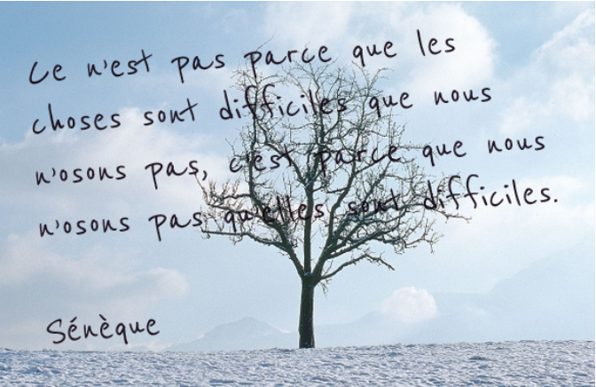 Citation-quiz : osez ! (Sénèque)